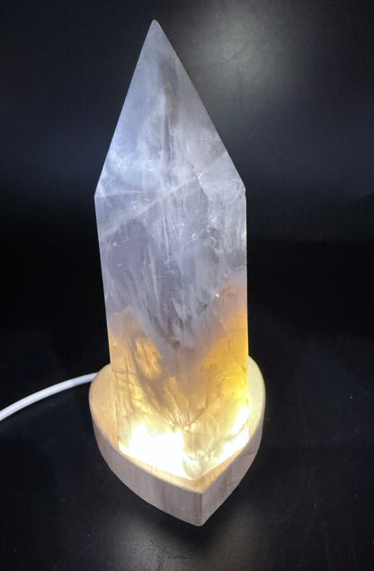 Blue Rose Quartz Tower 366g