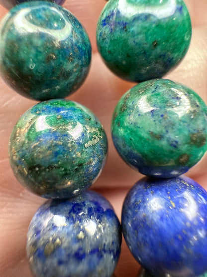 Azurite Lapis Lazuli Bracelet 8mm