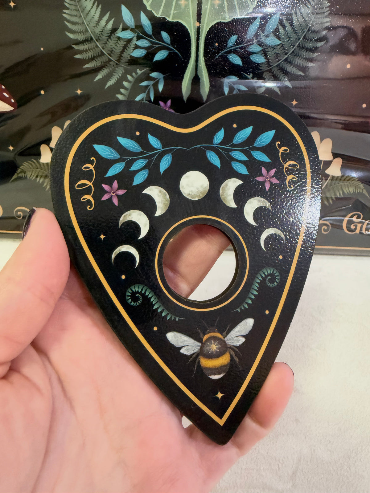 Dark Forest Ouija Style Spirit Talking Board with Planchette – 39cm