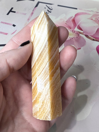 Orange Calcite Point