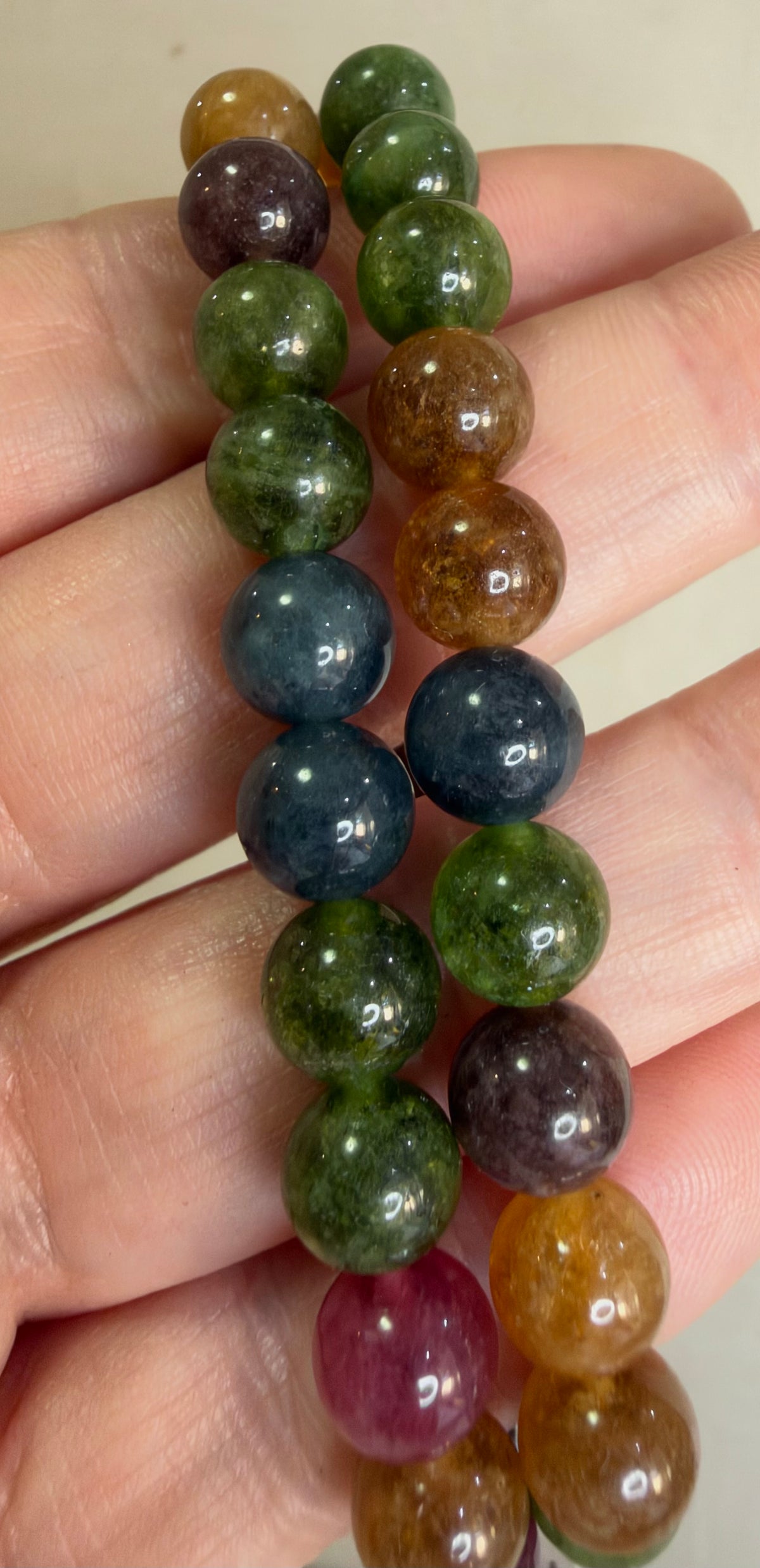 8mm Multicolour Tourmaline Bracelet