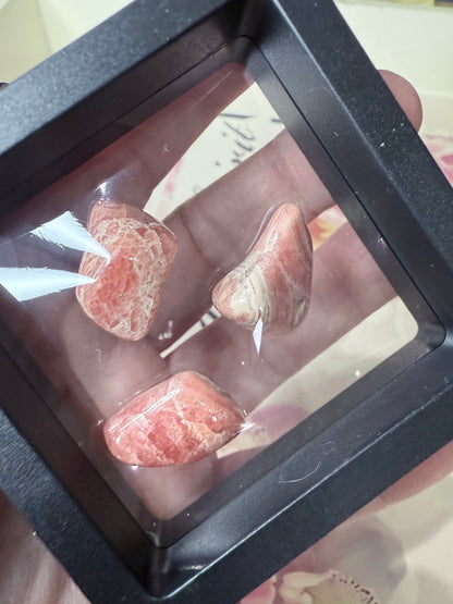 High Quality RHODOCHROSITE Tumbles in Frame