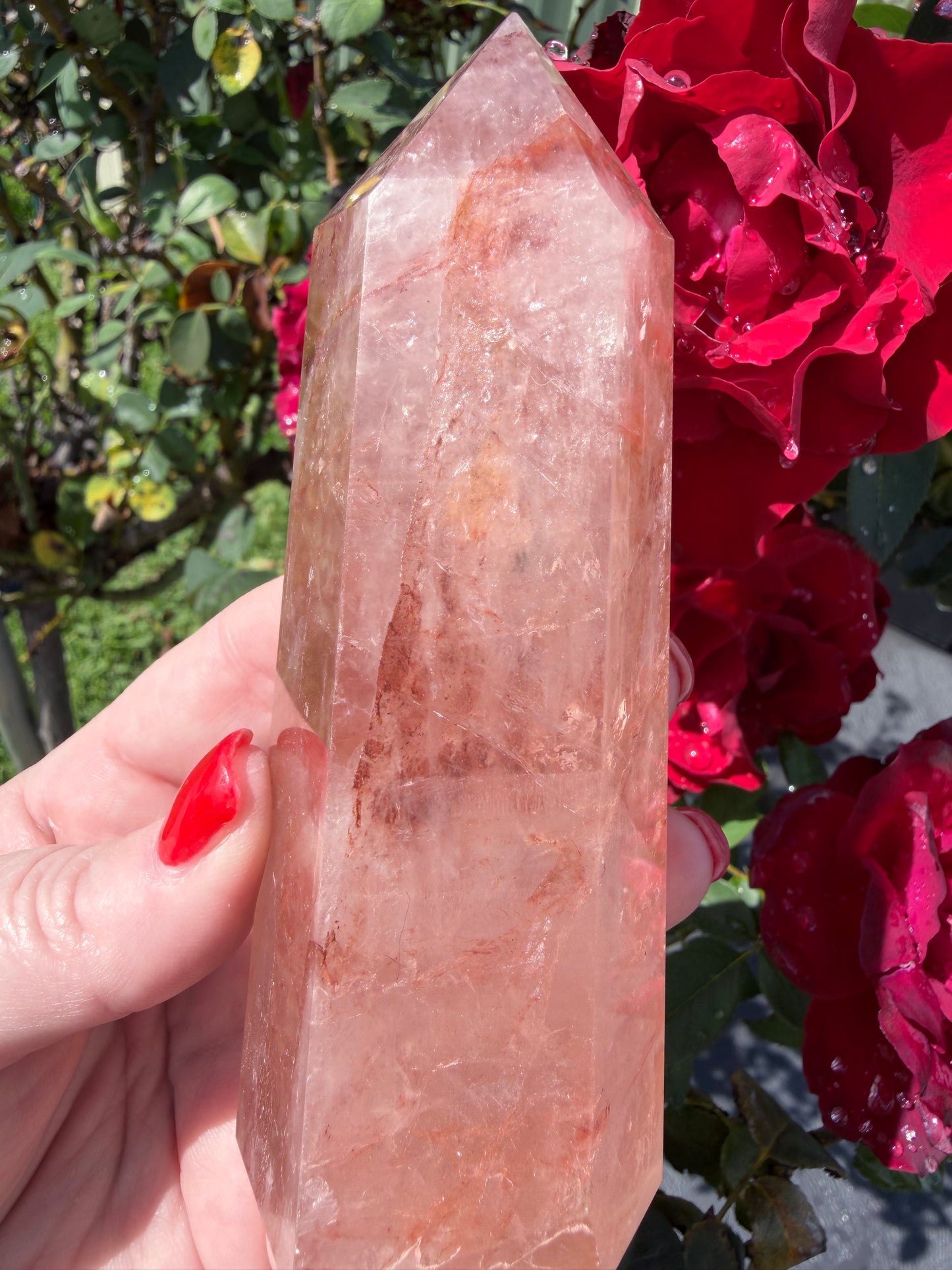 Fire Quartz Tower – 13cm | 355g