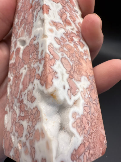 Pink Petal (Cotton Candy) Agate Statement Tower