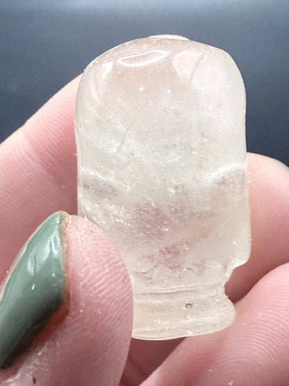 Clear Quartz Sally Skeleton Carving – 4.2cm