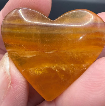 Fluorite Hearts Assorted Colours – 4cm