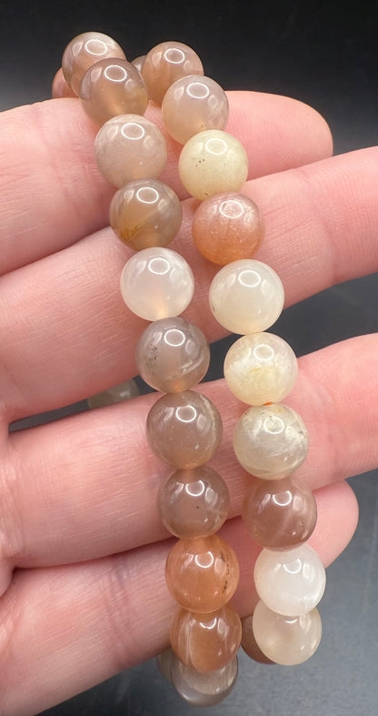 Mixed Moonstone 8mm Bracelet