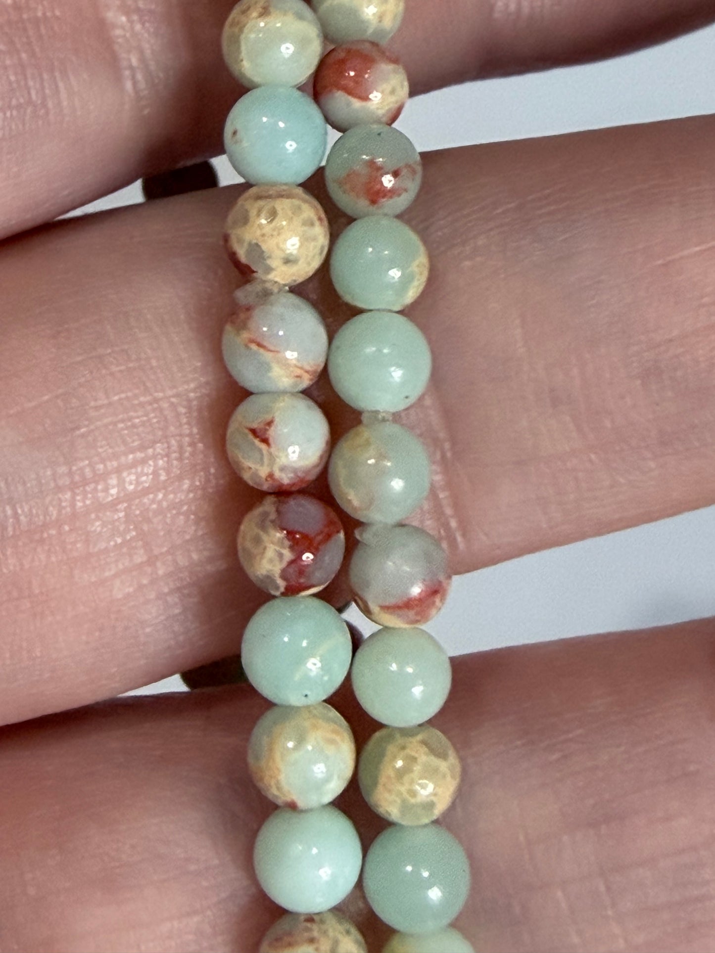 4mm Sea Sediment Jasper Bracelet | Aqua Terra / Impression Jasper

Balance • Calm • Positive Energy