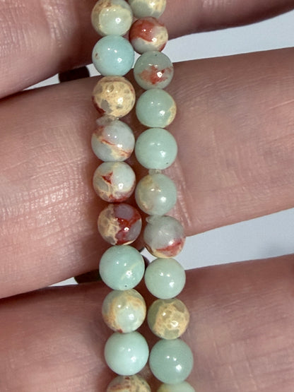 4mm Sea Sediment Jasper Bracelet | Aqua Terra / Impression Jasper

Balance • Calm • Positive Energy