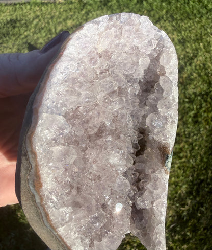 Amethyst Geode – 875 g (11 × 7.6 cm)
