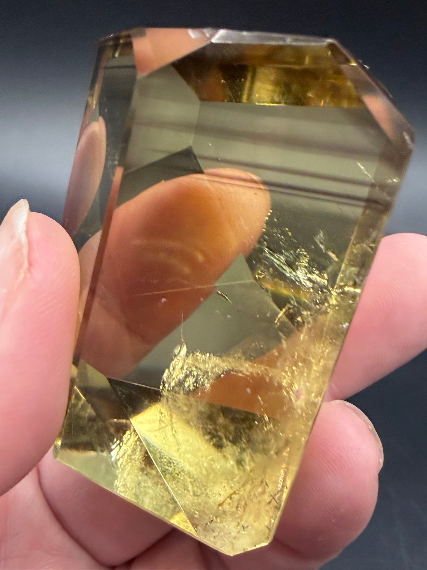 Smokey Citrine Point Freeform with Phantom Growth — Collector Piece