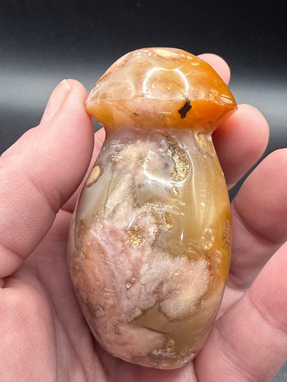 Sakura Flower Agate Mushrooms