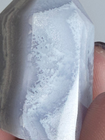 Blue Lace Agate Tower – 3.6cm | 22g