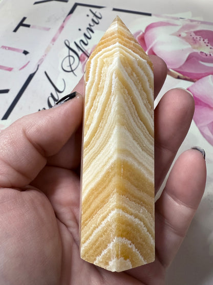 Orange Calcite Point