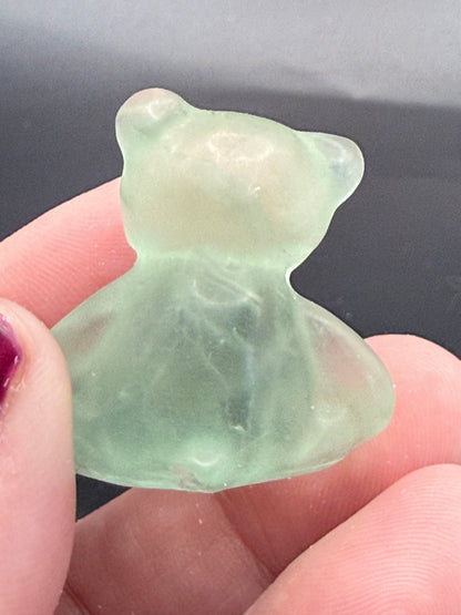 Green Fluorite Teddy Bear