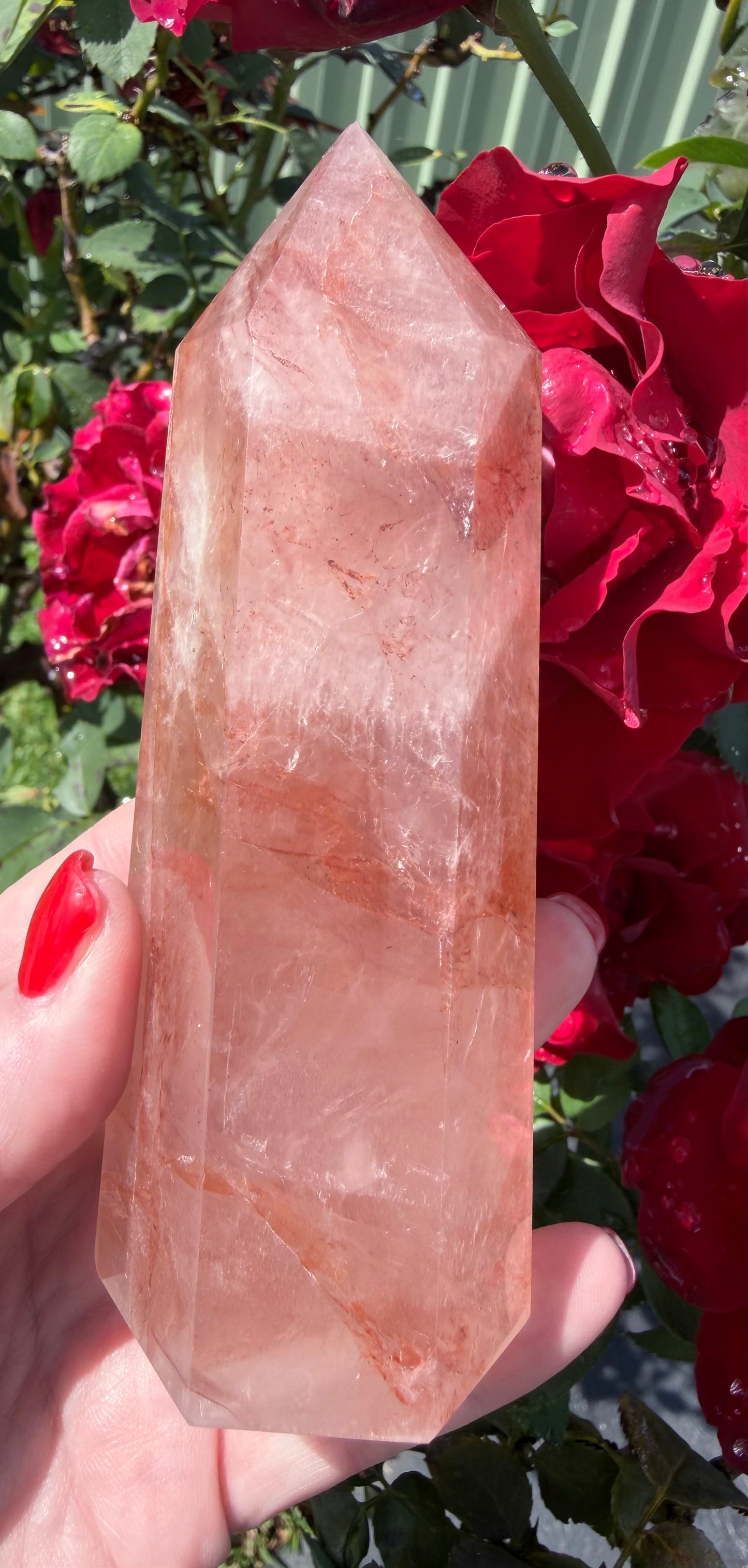 Fire Quartz Tower – 13cm | 355g