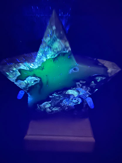 Volcano Agate 1kg Star on Stand