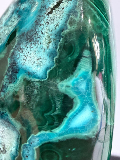 Chrysocolla with Malachite Freeform Premium– Madagascar – 275g -