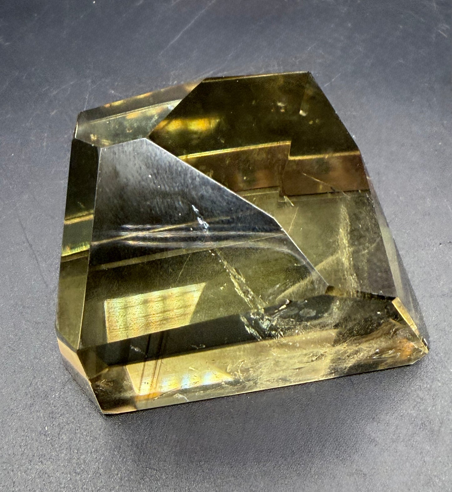 Smokey Citrine Point Freeform with Phantom Growth — Collector Piece