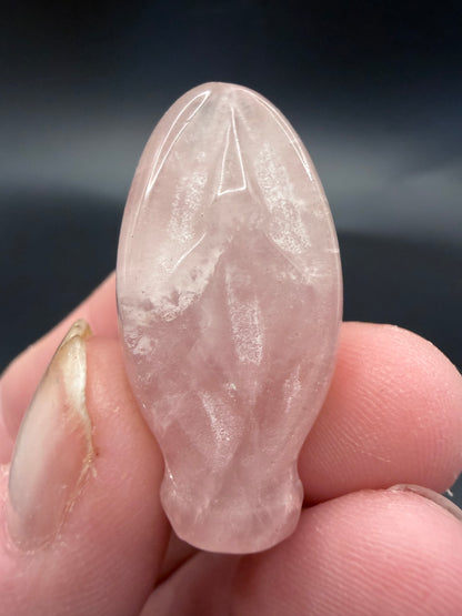 Rose Quartz Source of Life Carving