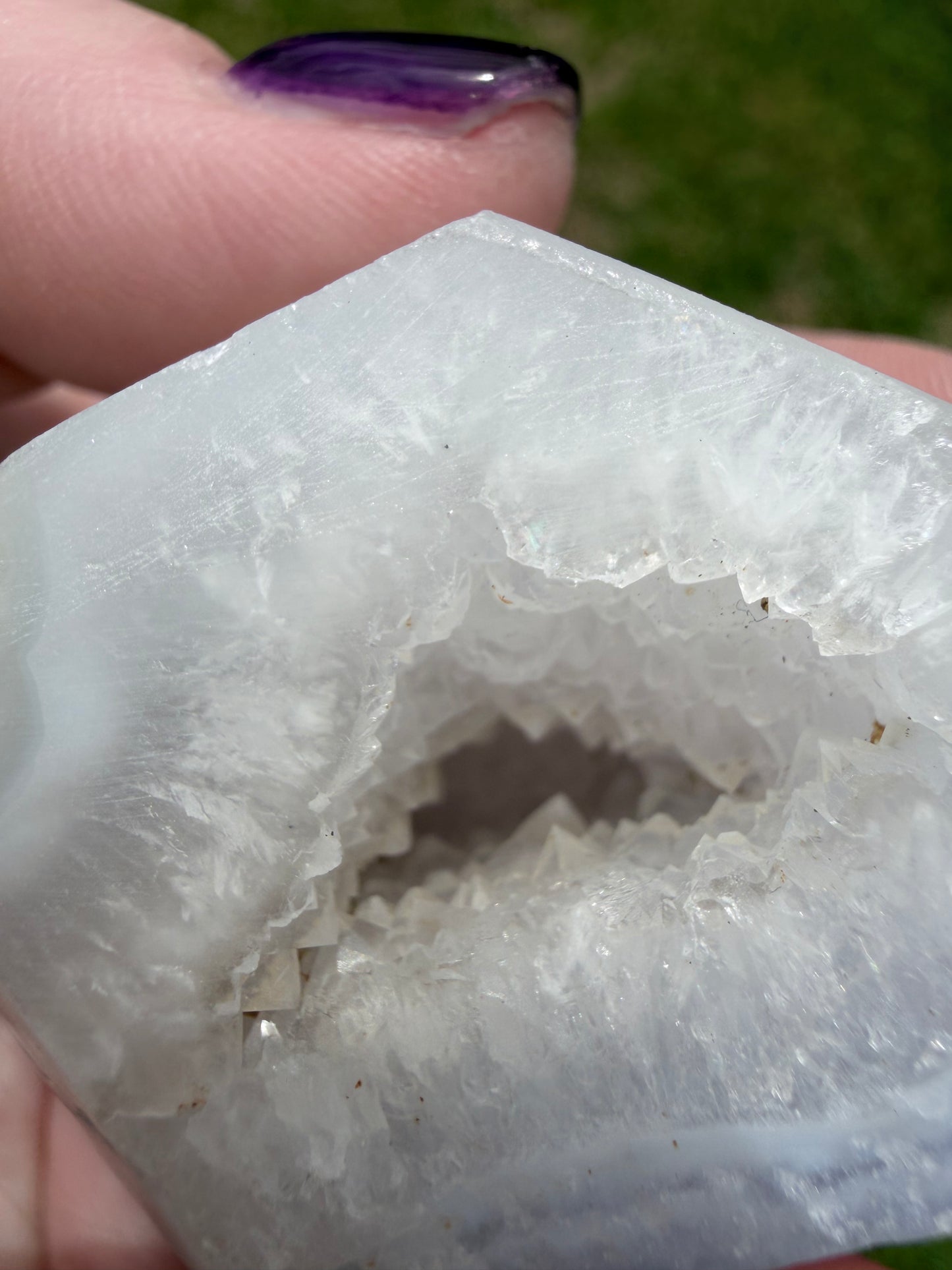 Blue Lace Agate Druzy Freeform – 161g