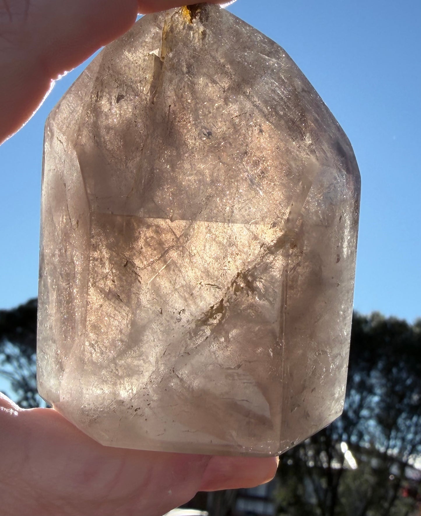 Smoky Quartz Included Quartz Tower – 230g