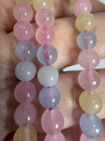 6mm Morganite Bracelet – Love • Emotional Healing • Compassion