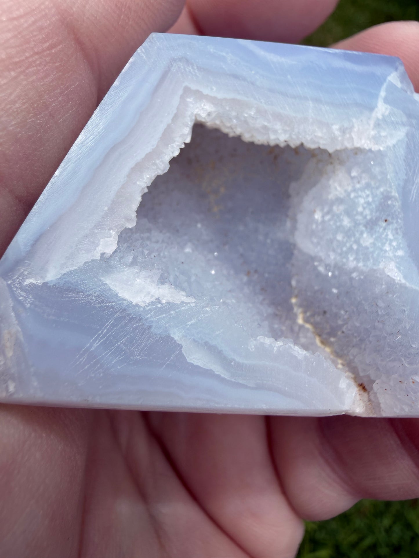 Blue Lace Agate Druzy Freeform – 82g