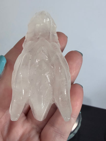 Clear Quartz Dragon with Hematoid Inclusion 7cm -