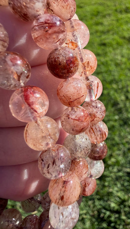 High Quality 8mm Mixed Rutile Quartz Bracelet