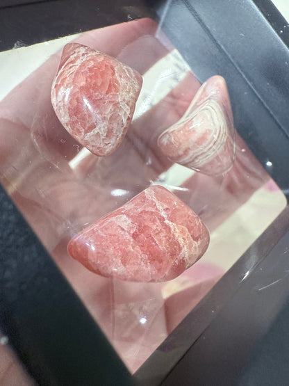 High Quality RHODOCHROSITE Tumbles in Frame