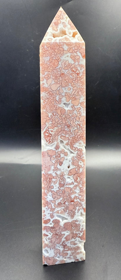 Pink Petal (Cotton Candy) Agate Statement Tower