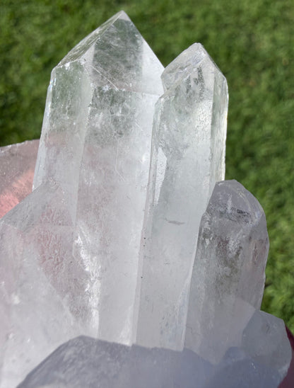 Clear Quartz Triple Growth Cluster – 128g