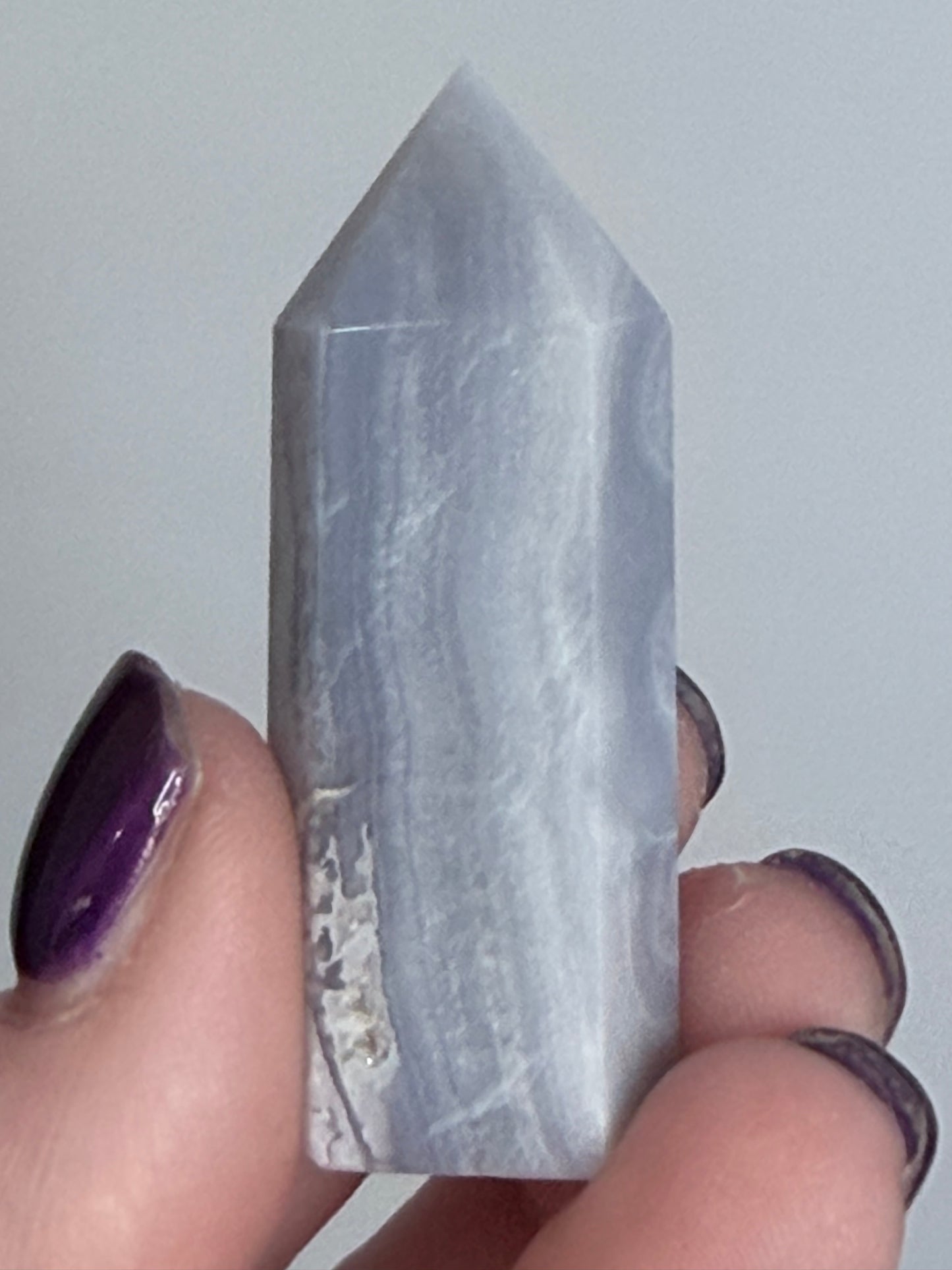 Blue Lace Agate Tower – 4.8cm | 21g