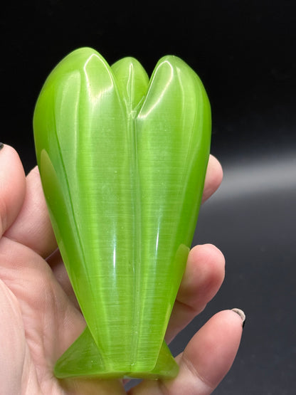 Lime Green Cats eye Angel