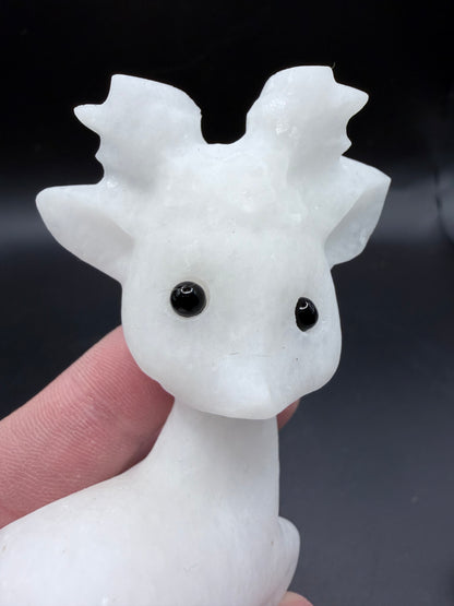 White Marble Jade Doe