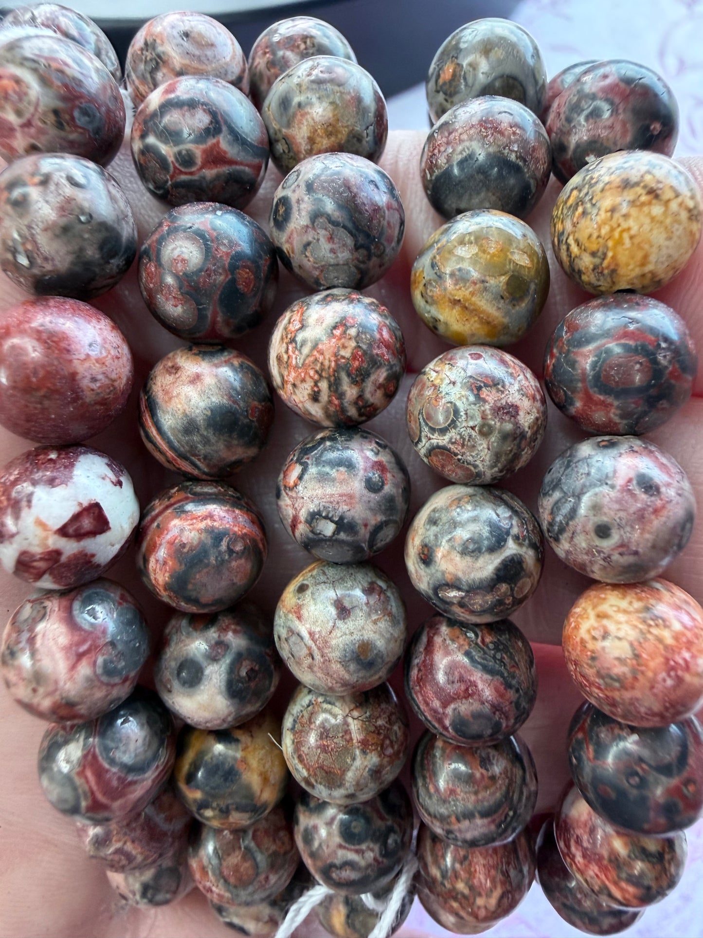 Leopard Skin Jasper Bracelet 8mm