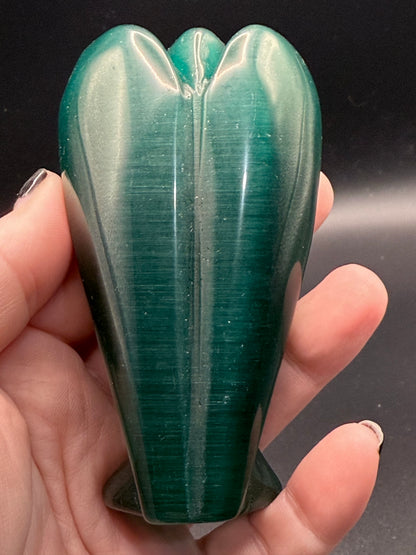 Emerald Green Cats Eye Angel