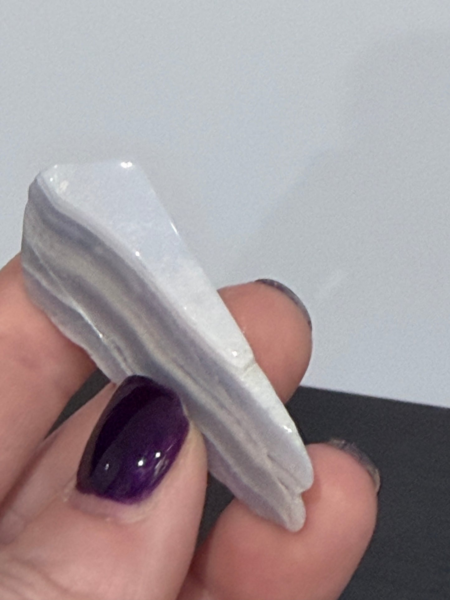 Blue Lace Agate Cake Slice – | 17g H