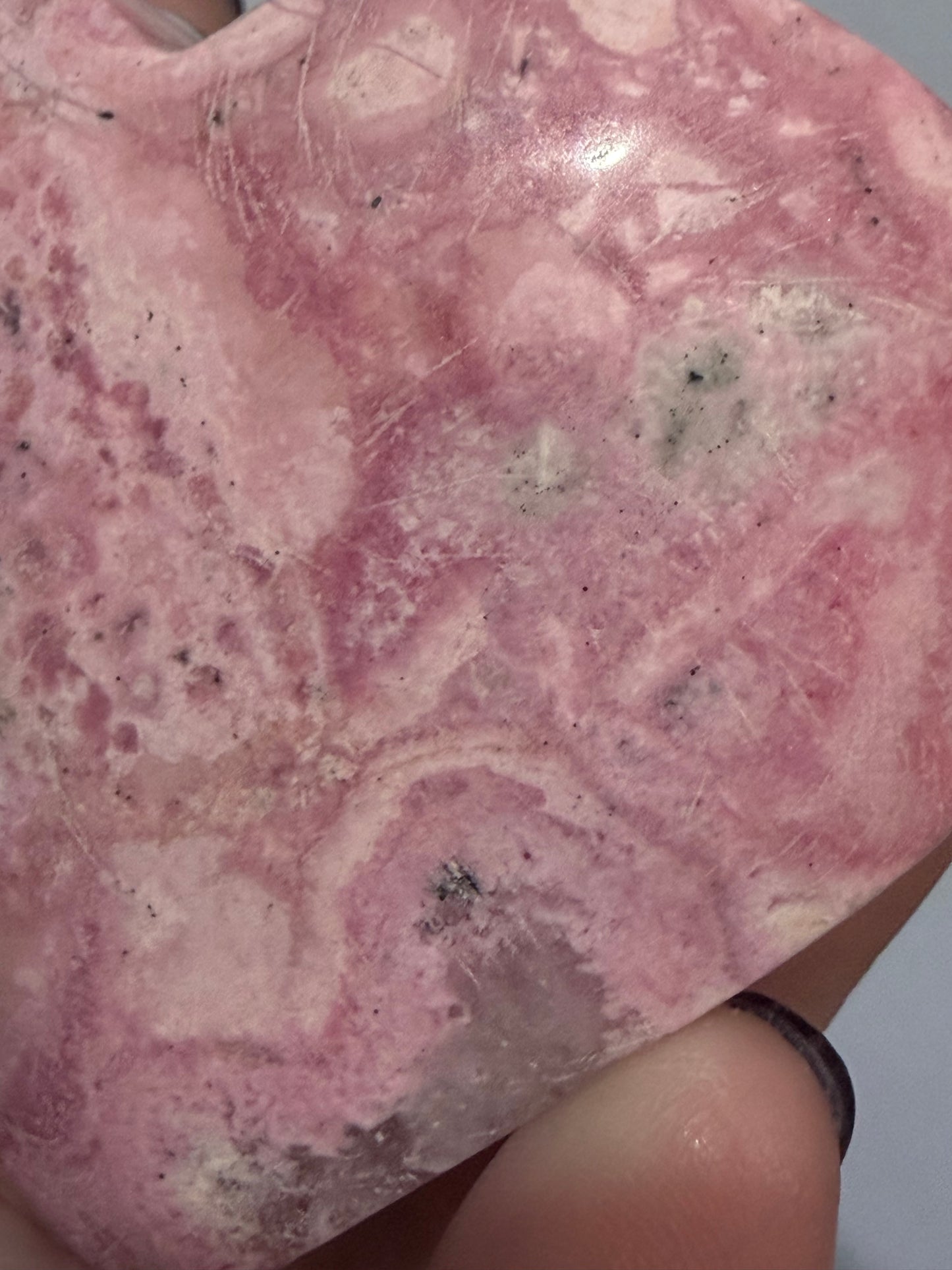 Pink Rhodonite Heart (Peru) A