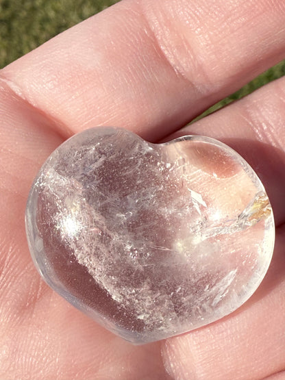 Clear Quartz Heart – 3cm (Intuitively Chosen)