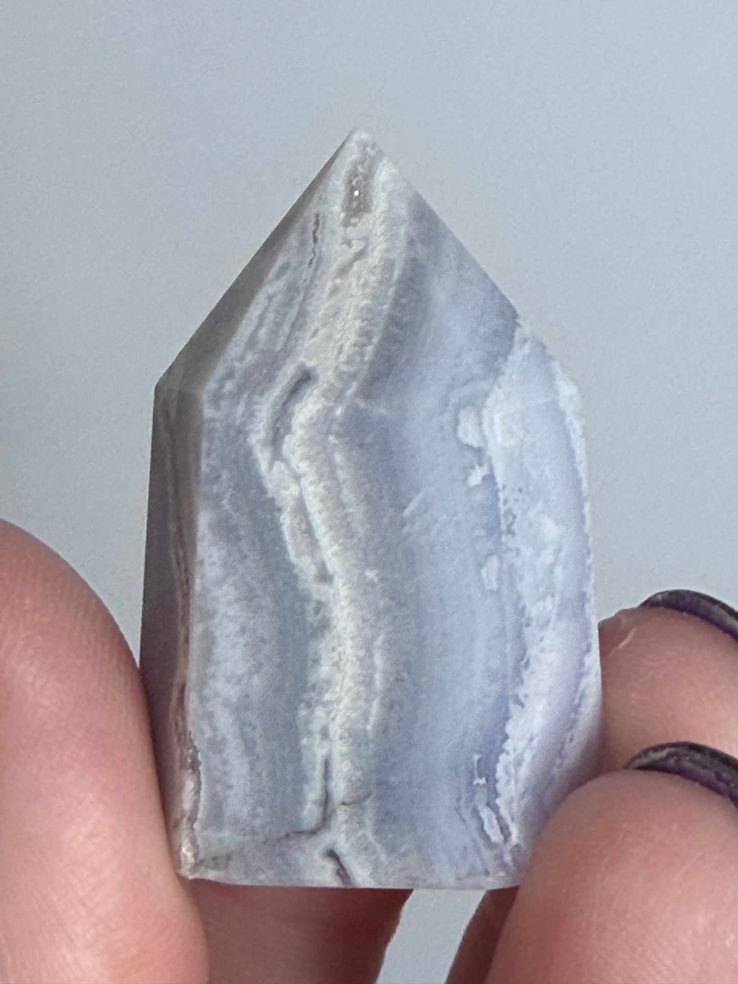 Blue Lace Agate Tower – 3.6cm | 22g