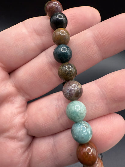 Indian Moss Agate Bracelet – 8mm