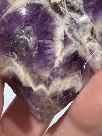 Chevron Amethyst Heart – Self Standing C