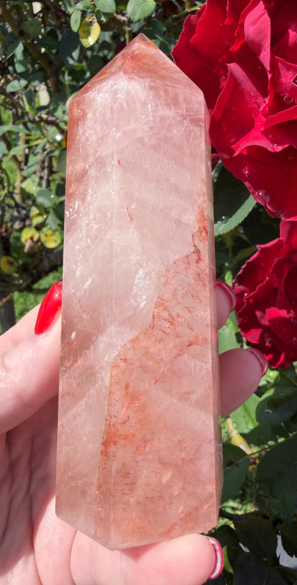 Fire Quartz Tower – 12.6cm | 340g