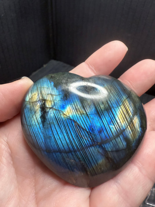 Labradorite Heart