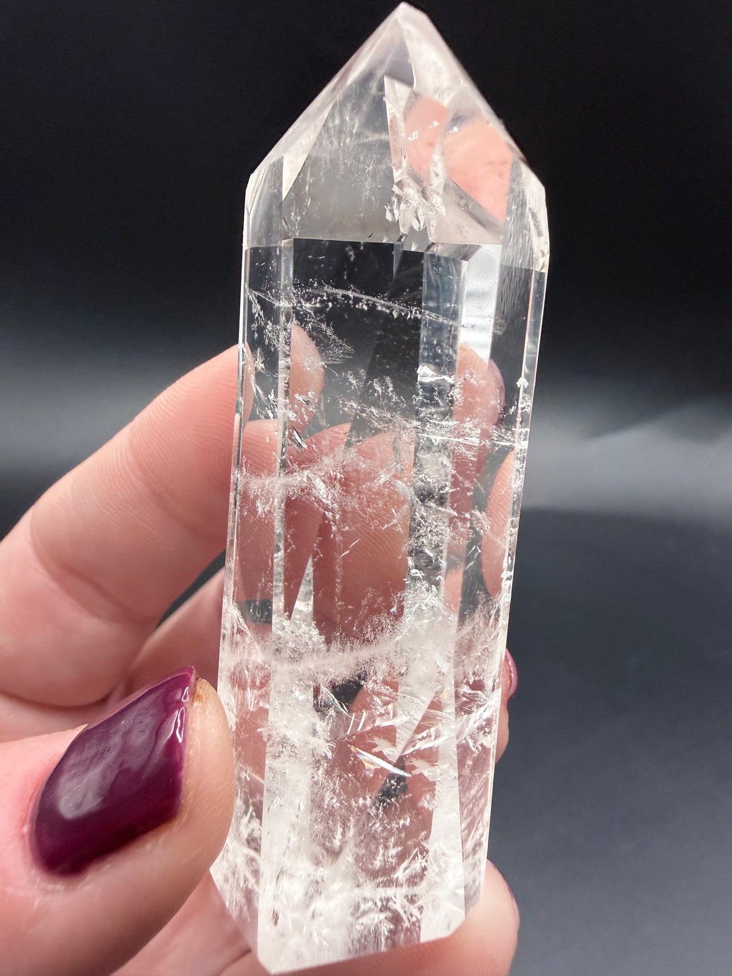 Extra Grade Clear Quartz Tower