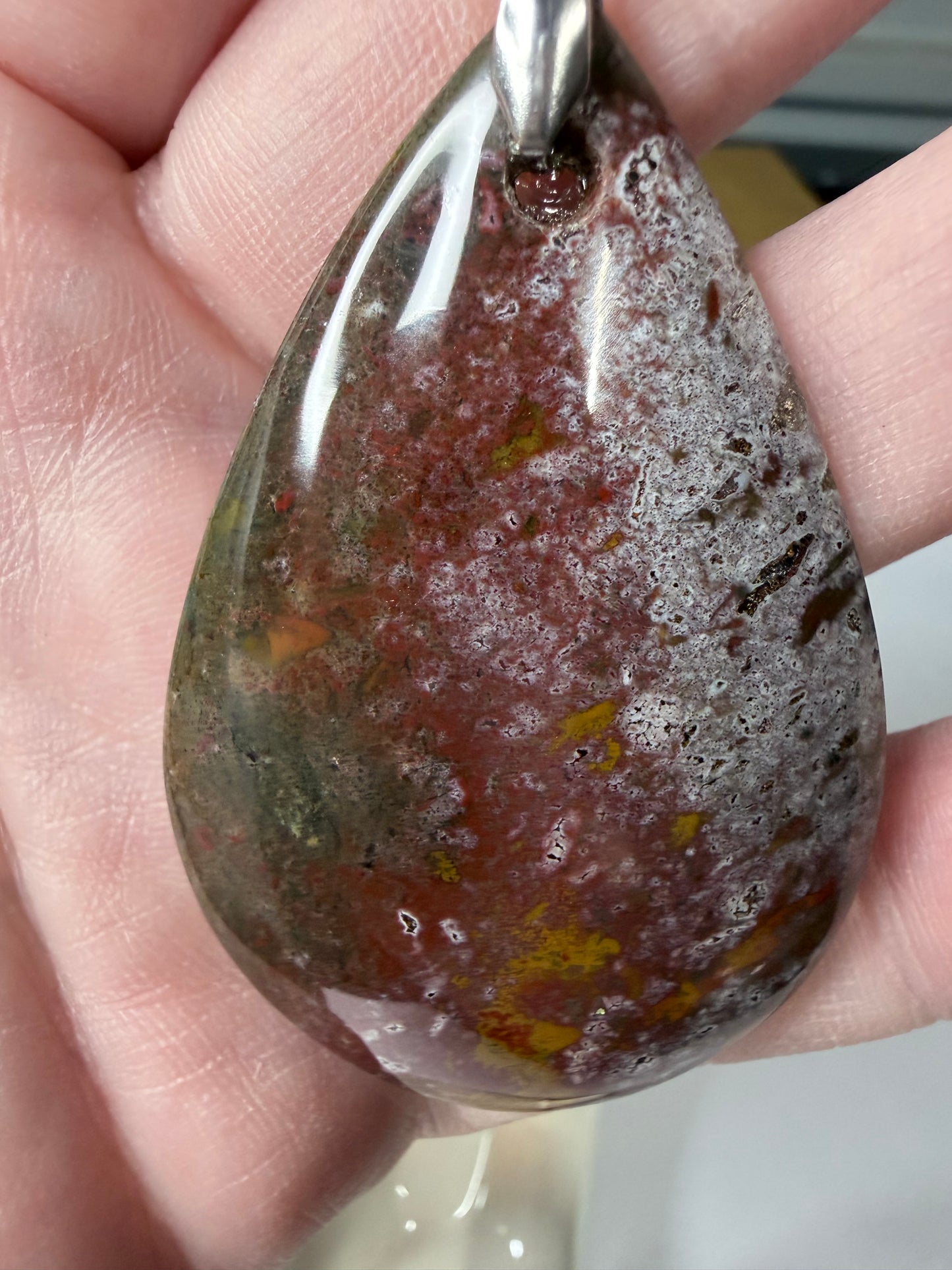 Poppy Jasper Pendant Necklace