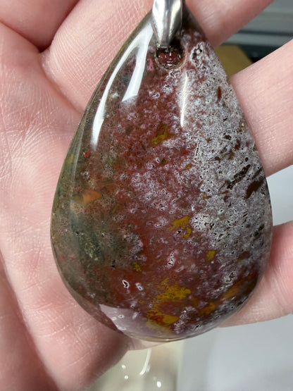 Poppy Jasper Pendant Necklace