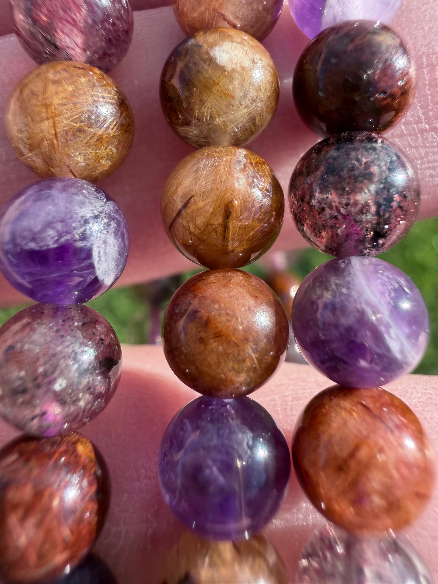 High Quality 6mm Mixed Quartz Bracelet